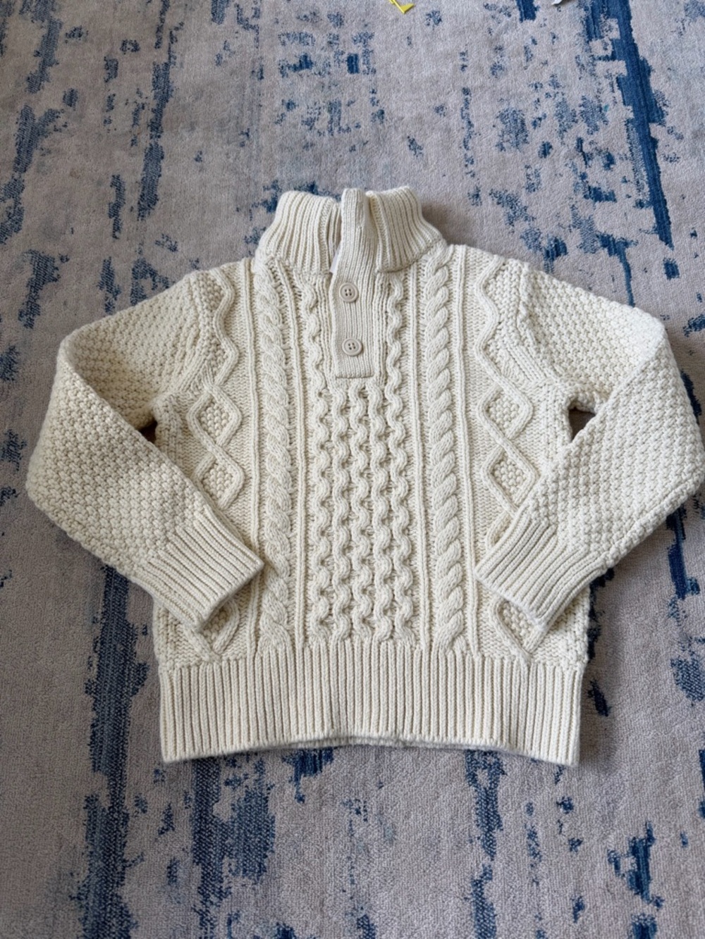 NWT Gap Boy’s Cable Knit Sweater in Chino XS 4-5